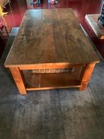 Massief teakhouten salontafel., Huis en Inrichting, Tafels | Salontafels, Ophalen, Gebruikt, 100 tot 150 cm, Koloniaal