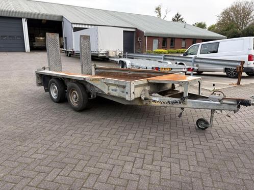 2x Ifor Williams Machinetransporter 305x150cm 2700 kg 2010, Auto diversen, Aanhangers en Bagagewagens, Gebruikt