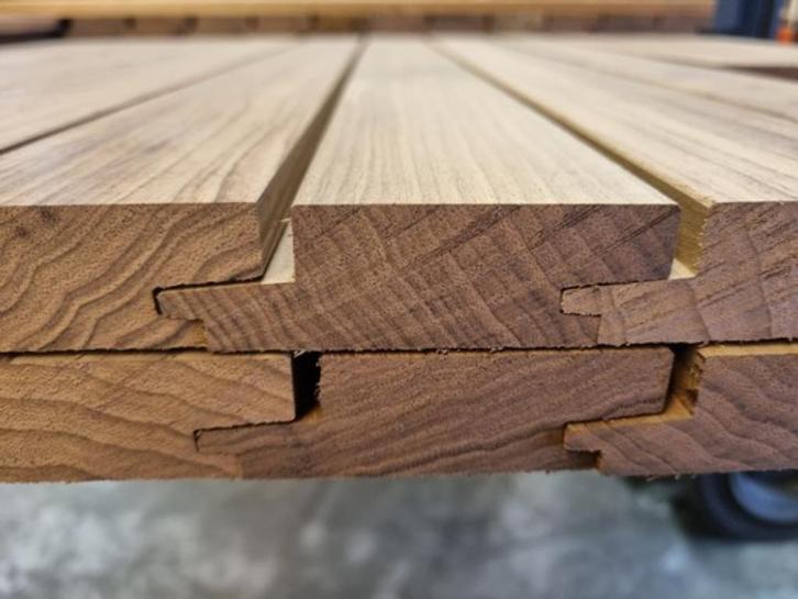 8 m2 sponningdelen geschaafd 2.7x7.0 cm - nr: HP172, Tuin en Terras, Palen, Balken en Planken, Nieuw, Balken, Ophalen