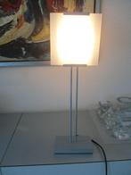 La Relco tafellamp  made in Italy  met dimmer melkglas+ RVS, Gebruikt, Ophalen of Verzenden, Glas, Modern