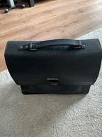 Zwarte leren aktetas, Overige merken, Zwart, Ophalen of Verzenden, Zo goed als nieuw