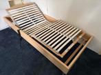 Ledikant (twee) met verstelbare lattenbodem., Huis en Inrichting, Slaapkamer | Bedden, 90 cm, Ophalen of Verzenden, 200 cm, Hout