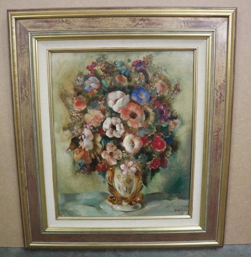 Raphaël De Buck, vaas met bloemen, Antiek en Kunst, Kunst | Schilderijen | Klassiek, Ophalen of Verzenden
