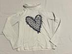 OVS WIT HEART LONGSLEEVES, MAAT: 128, Ophalen of Verzenden, Zo goed als nieuw, Meisje, Shirt of Longsleeve