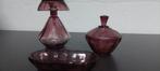 Vintage Paars Glazen Toiletset, Ophalen of Verzenden