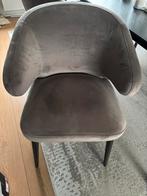 4 Richmond eetkamerstoelen Indigo Stone Grijs Velvet, Ophalen, Zo goed als nieuw, Vier, Stof