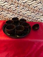 BAKELIETEN EIERSTEL (LICHT BESCHADIGD EN INCOMPLEET), Ophalen of Verzenden, Gebruikt, Rond, Overige materialen