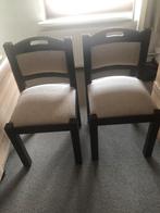 2 eetkamerstoelen, Ophalen, Hout, Gebruikt, Twee