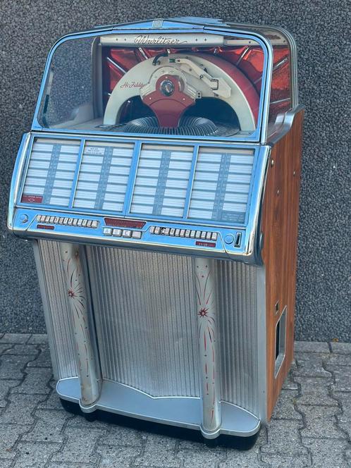 Rode versie Wurlitzer model 1800 jukebox, Verzamelen, Automaten | Jukeboxen, Zo goed als nieuw, Wurlitzer, Voor 1950, Ophalen