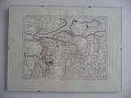 geografische kaart WILLEMSTAD, STEENBERGEN, BERGEN OP ZOOM, Antiek en Kunst, Kunst | Tekeningen en Foto's, Ophalen of Verzenden