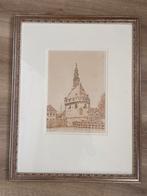 Mooie lijst ( 60x45 cm) van de Hoofdtoren uit Hoorn., Antiek en Kunst, Ophalen