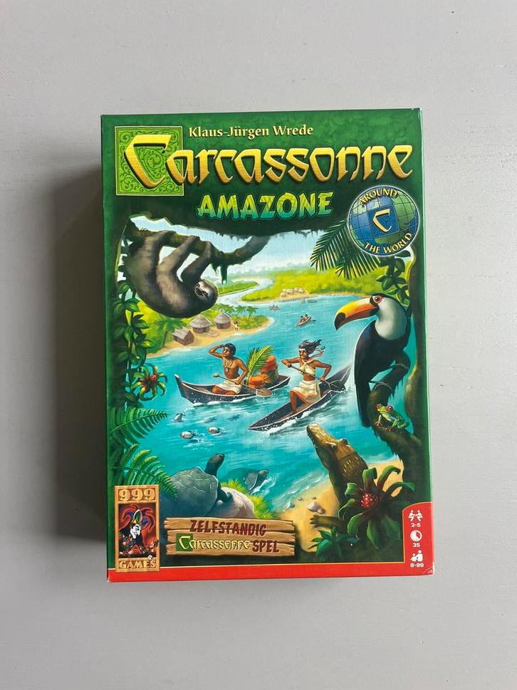 Carcassonne Amazone, Hobby en Vrije tijd, Gezelschapsspellen | Bordspellen, Zo goed als nieuw, Een of twee spelers, Drie of vier spelers