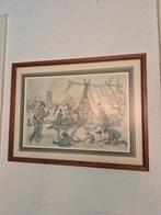 Anton Pieck print in lijst, Antiek en Kunst, Ophalen of Verzenden