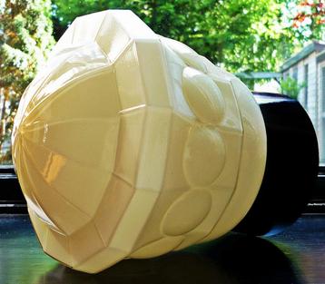 2x Antiek Glazen Jugendstil Thabur Lamp Bollamp Plafondlamp beschikbaar voor biedingen