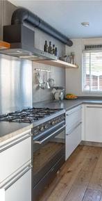 Smeg gasfornuis en Afzuigkap met achterwand, Ophalen, Gebruikt, 60 cm of meer, Gas
