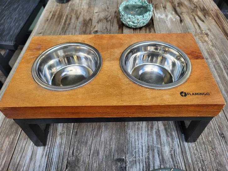 Voerbak en drinkbak set, Dieren en Toebehoren, Hondenvoerbakken en Drinkbakken, Gebruikt, Ophalen