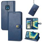 Luxe Wallet Case + Screenprotector voor Nokia XR20 _ Blauw, Verzenden, Nieuw, Hoesje of Tasje