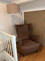 Ikea Strandmon fauteuil + booglamp - z.g.a.n., Ophalen, 75 tot 100 cm, Zo goed als nieuw, 75 tot 100 cm