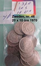 Zweden, div. sets met 20 muntjes 10 öre, jaren 70/80/90, Ophalen of Verzenden, Overige landen