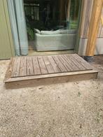 Houten zandbak met deksel 120 x 200 cm, Kinderen en Baby's, Speelgoed | Buiten | Zandbakken, Ophalen, Zo goed als nieuw