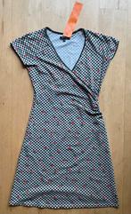 King Louie jurk design ruiten met bloemen zwart wit S, Overige kleuren, Ophalen of Verzenden, Knielengte, King Louie