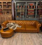 Originele  leren Chesterfield hoekbank, Ophalen, Leer, Zo goed als nieuw, Info@chesterfield.nl