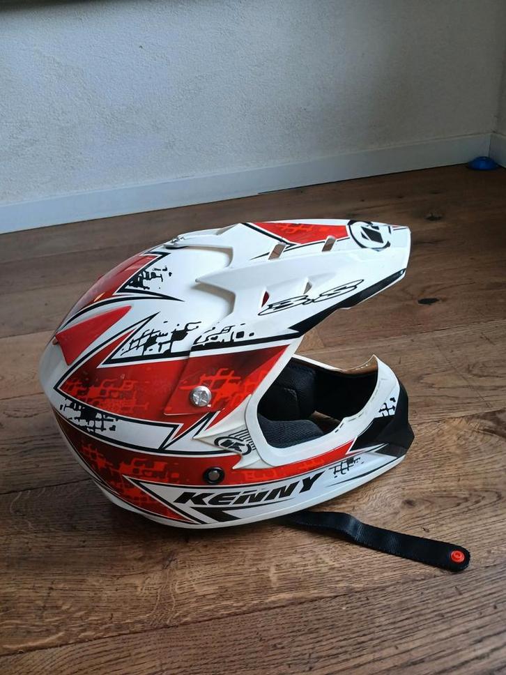 Kenny Crosshelm, Fietsen en Brommers, Brommerhelmen, Zo goed als nieuw, Small, Ophalen of Verzenden