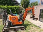Te huur Minigraver hitachi ZX10U met 3 bakken en bezorgen, Ophalen of Verzenden, Zo goed als nieuw