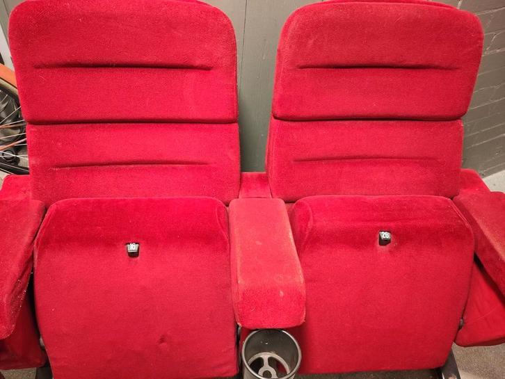 Bioscoop stoelen, Huis en Inrichting, Banken | Sofa's en Chaises Longues, Gebruikt, Minder dan 150 cm, 75 tot 100 cm, Ophalen