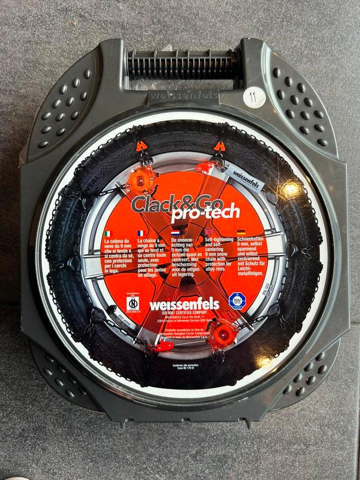 Weissenfels Clack&Go Pro-Tech M44 11, Auto diversen, Sneeuwkettingen, Zo goed als nieuw, Ophalen of Verzenden