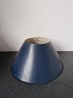 Grote vintage lampenkap met rond aansluitpunt hanglamp, Ophalen of Verzenden, Zo goed als nieuw, Blauw, Rond