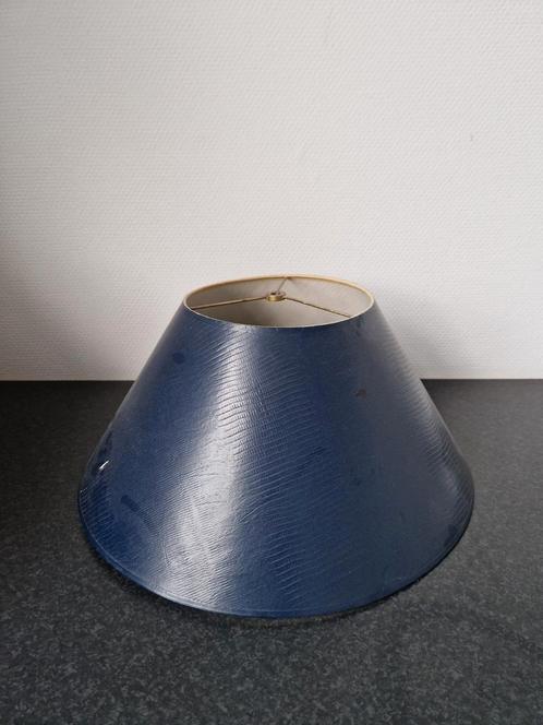 Grote vintage lampenkap met rond aansluitpunt hanglamp, Huis en Inrichting, Lampen | Lampenkappen, Zo goed als nieuw, Rond, Blauw