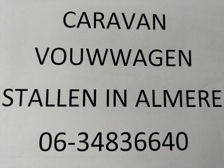 CARAVAN , VOUWWAGEN en BOOTTRAILER  stalling, Caravans en Kamperen, Caravanstallingen
