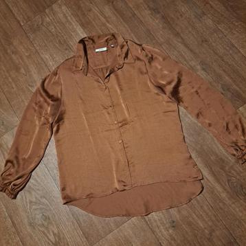 bruin satijnen blouse GARDEUR mt. XXL beschikbaar voor biedingen