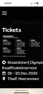 GEVRAAGD; tickets OKT 27 dec, Tickets en Kaartjes, Twee personen