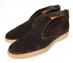 Santoni loafers maat 8 bruin suede, zonder doos, Loafers, Bruin, Verzenden, Zo goed als nieuw