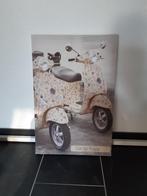 Canvas foto scooter, Minder dan 50 cm, Print, Zo goed als nieuw, 50 tot 75 cm