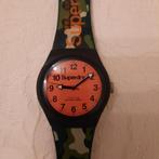 Horloge in legerprint (groen met oranje), merk Superdry, Sieraden, Tassen en Uiterlijk, Horloges | Dames, Ophalen of Verzenden
