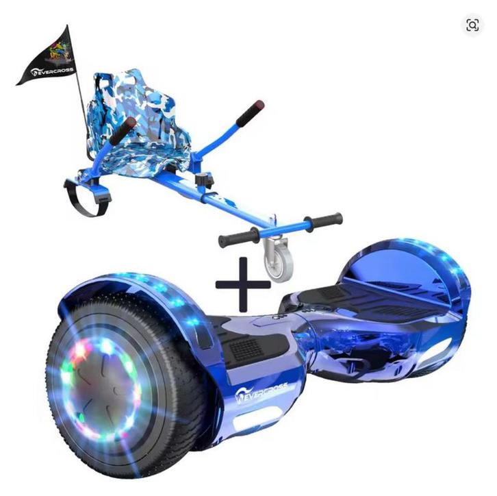 Hoverboard Met Zitje. 4Ah Accu Max.Speed 15 km. Blauw Nieuw, Kinderen en Baby's, Speelgoed | Buiten | Accuvoertuigen, Nieuw, Ophalen of Verzenden