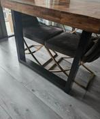 gratis Mangohouten eettafel met U-poot - 180x100 cm, Ophalen, Gebruikt