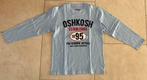 Zgan Oshkosh shirt mt 8 128 blauw long sleeve lange mouw, Ophalen of Verzenden, Zo goed als nieuw, Shirt of Longsleeve, Jongen
