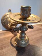 Antieke scheepskandelaar van koper of brons, Antiek en Kunst, Antiek | Kandelaars, Ophalen of Verzenden, Koper of Brons