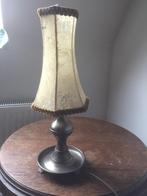 Tinnen tafel schemerlamp, Huis en Inrichting, Lampen | Tafellampen, Gebruikt, Klassiek, Ophalen of Verzenden, Minder dan 50 cm