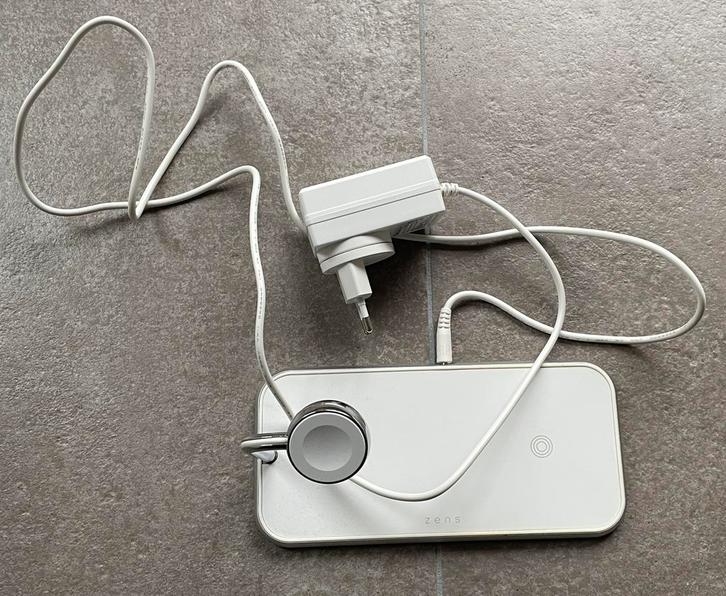 Oplader Zens Dual + Watch, Telecommunicatie, Mobiele telefoons | Telefoon-opladers, Zo goed als nieuw, Apple iPhone, Ophalen of Verzenden