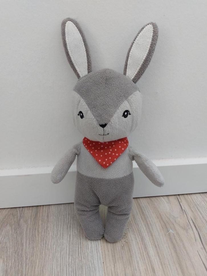 Knuffel Ikea gulligast konijn haas sjaal L648, Kinderen en Baby's, Speelgoed | Knuffels en Pluche, Zo goed als nieuw, Konijn, Ophalen of Verzenden