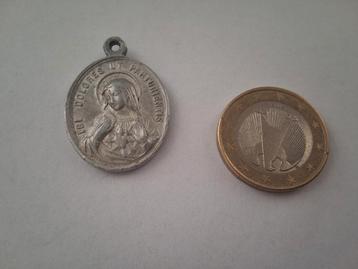 Franse Katholieke Medaille - Maria & Jezus beschikbaar voor biedingen