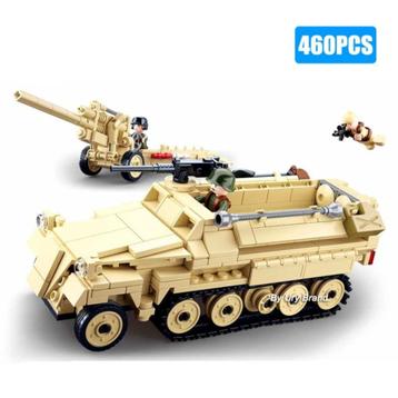 🎁 WW2 Bouwstenen - C22 - Duitse SD.KFZ.2 motor 🎁 beschikbaar voor biedingen