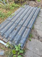 Beton vezel golfplaten, Ophalen, Gebruikt, Zwart, 15 m² of meer