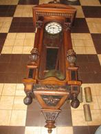 Antieke 3 gewichten klok Mooie Weense snaar regulateur 130cm, Antiek en Kunst, Antiek | Klokken, Ophalen