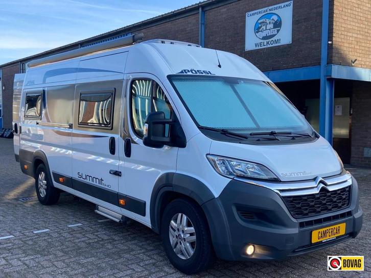 Pössl Summit 640 Enkele Bedden Lage KM'S !, Caravans en Kamperen, Campers, Bedrijf, tot en met 2, Buscamper of Camperbus, Pössl